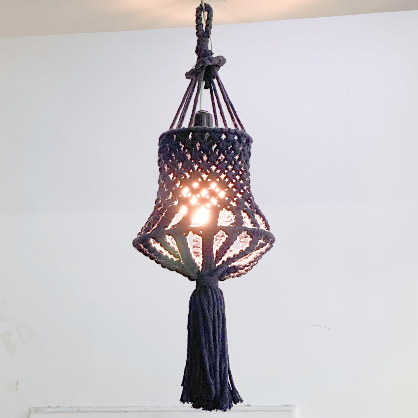 Macrame Ceiling Hanging Decoration | Macrame Lamp