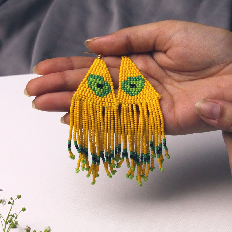 Avocado dangling earring