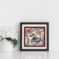 Madhubani Handmade Painting | Framed | Duck Madhubani Painting.