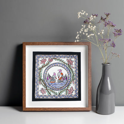 Madhubani Handmade Painting | Framed | Yugul Hans