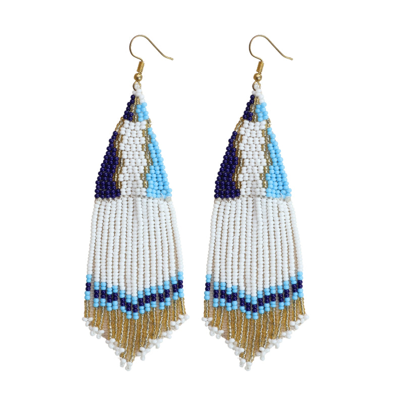 Hues of Blue dangling earrings