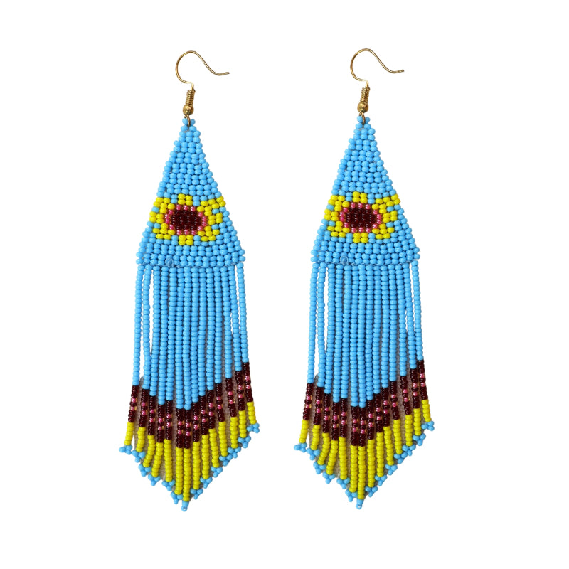 Sunflower dangling earrings