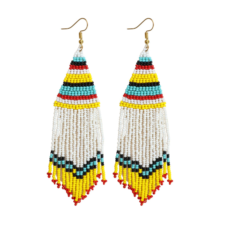 Aztec dangling earrings