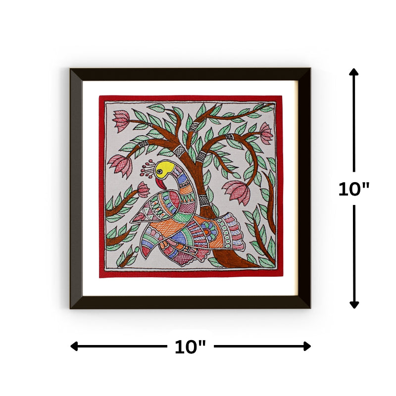 Madhubani Handmade Painting | Framed | Mayur Utsav