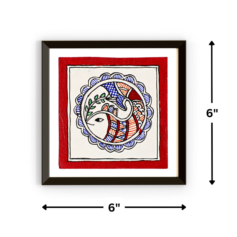 Madhubani Handmade Painting | Framed |Talabi Meen