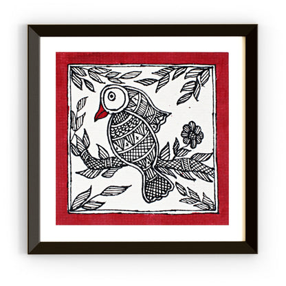 Madhubani Handmade Painting | Framed | Gauraiya