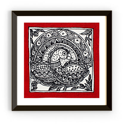 Madhubani Handmade Painting | Framed | Mayuri