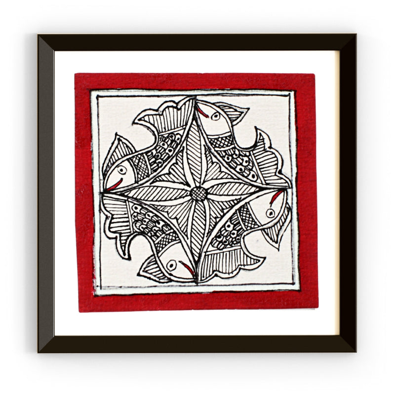 Madhubani Handmade Painting | Framed | Jalajeevan