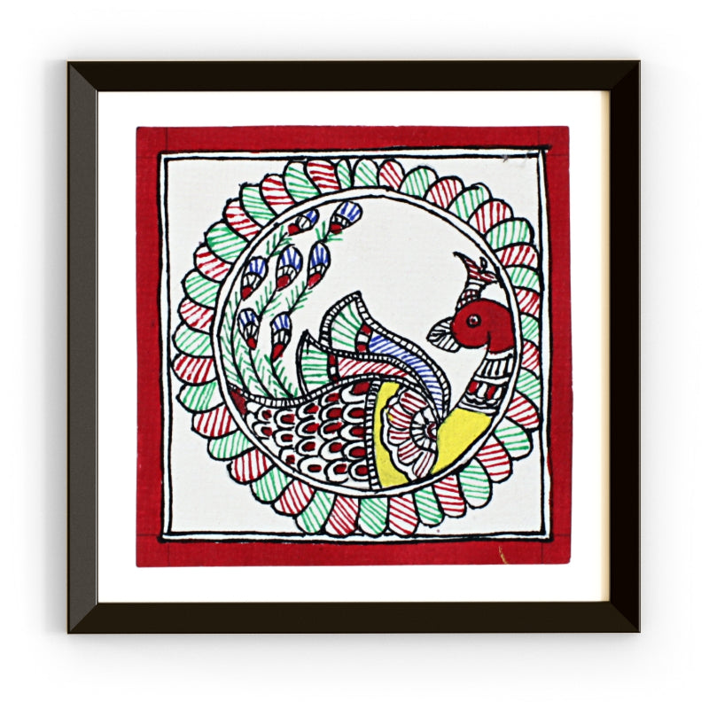 Madhubani Handmade Painting | Framed | Keki