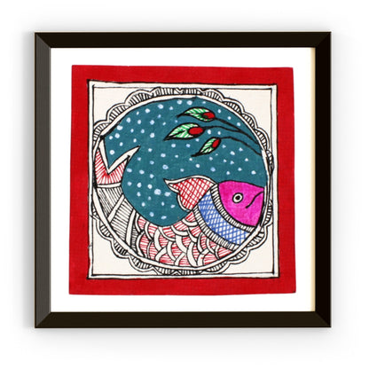 Madhubani Handmade Painting | Framed | Samudra Ki Rani