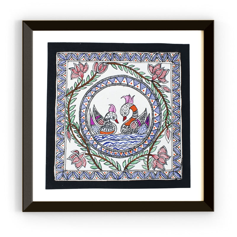 Madhubani Handmade Painting | Framed | Yugul Hans