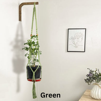 Indoor Blue Macrame Plant | Pot Holder Or Hanger