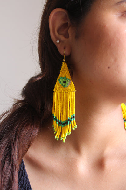 Avocado dangling earring