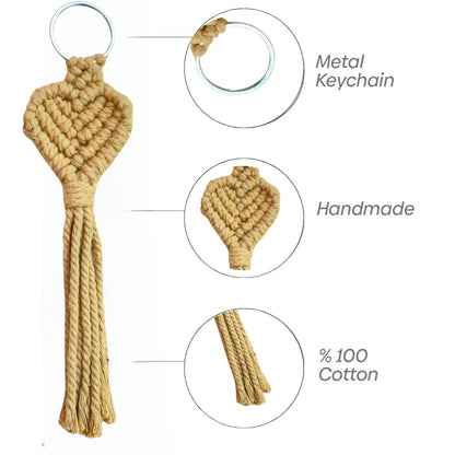 Macrame Keychain | Love Knot | Handmade Keychains