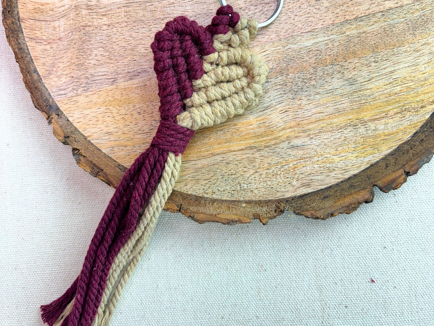 Handmade Macrame Keychains | Love Note