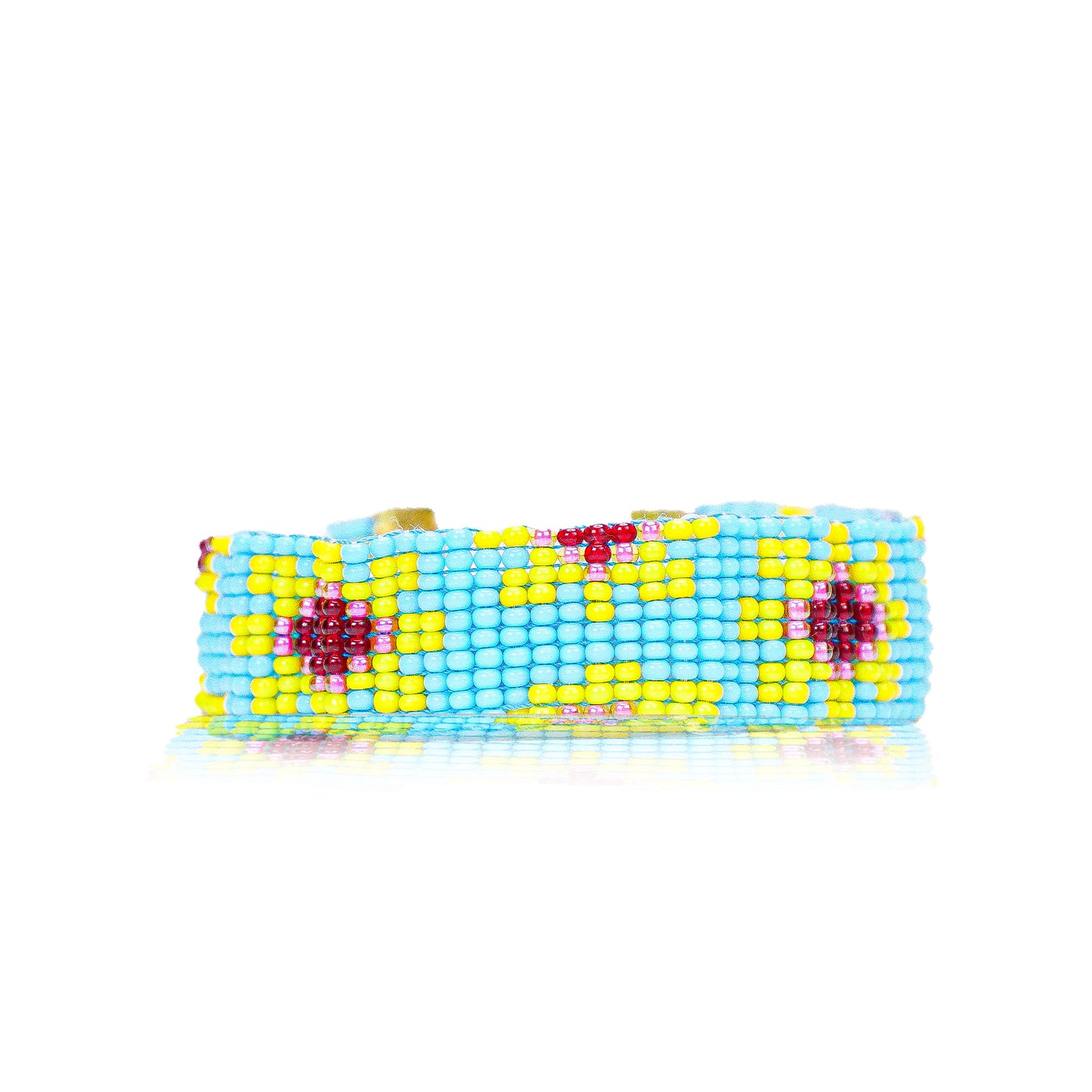 Sunflower | Sky Blue Handmade Bead Bracelet For women or Girl | Party Wear Bracelet.