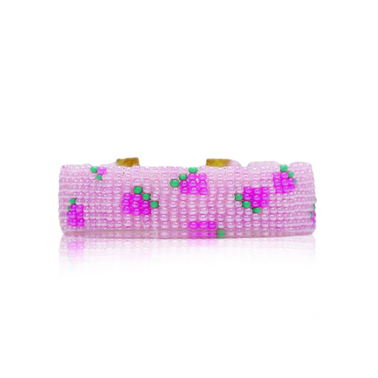 Cherry Bomb | Pink Handmade Beaded Bracelet | Party wear Bracelet For Girl | Beaded Bracelets for women or Girl