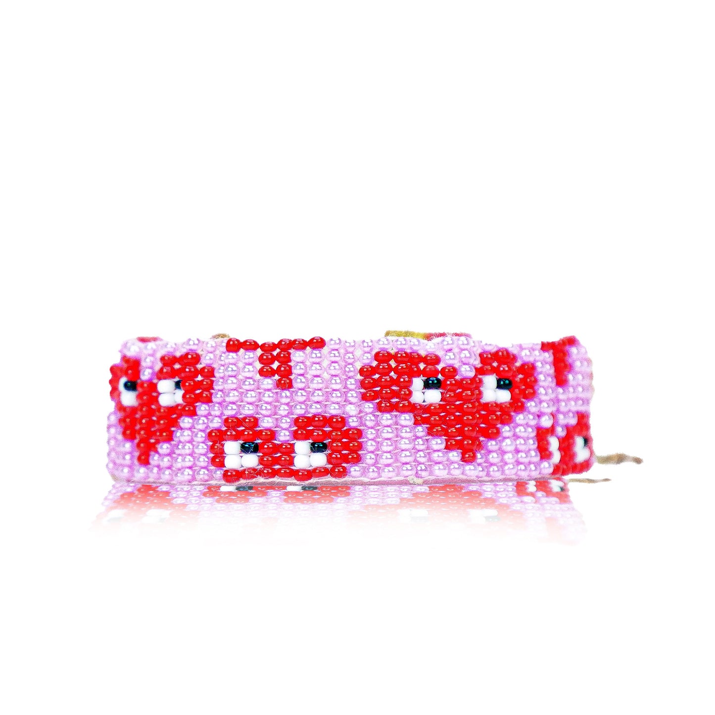 Love Dose | Pink Handmade Beaded Bracelet For women or Girl | Party Wear Bracelet.