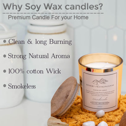 Scented Candle :: Frankincense Scented Wax Candle.