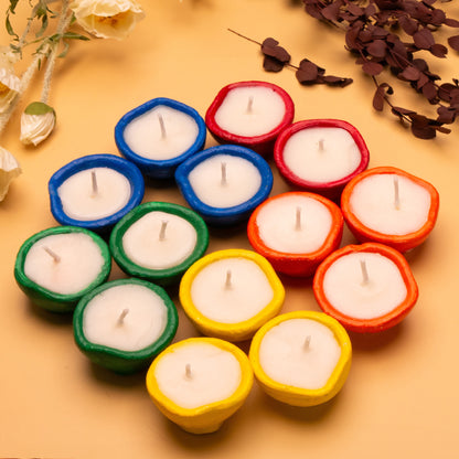 Diwali Diya Set Of 18 | Diwali Diya With Wax